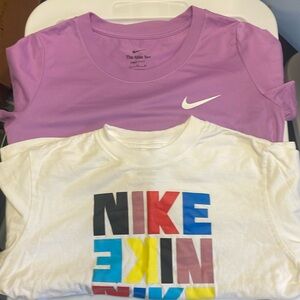Two Nike shirts, girls 12-14